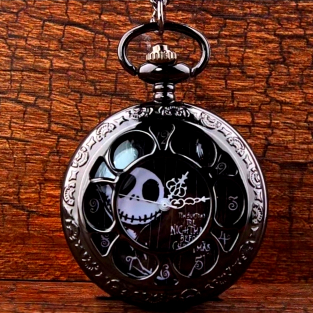 Jack Skeleton Nightmare Before Christmas Pocket Watch